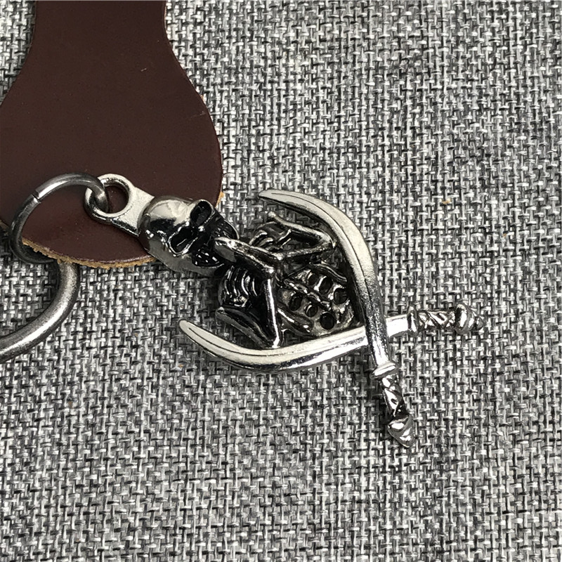Retro and simple creative personality key ring pendant2