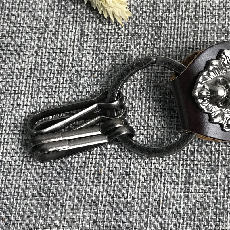 Retro and simple creative personality key ring pendant4