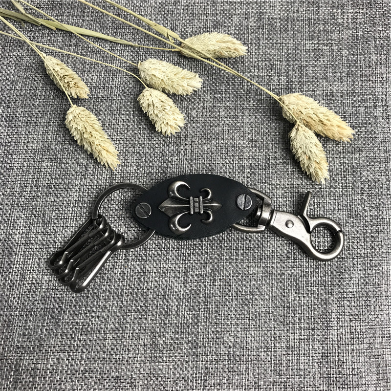 Retro and simple creative personality key ring pendant1