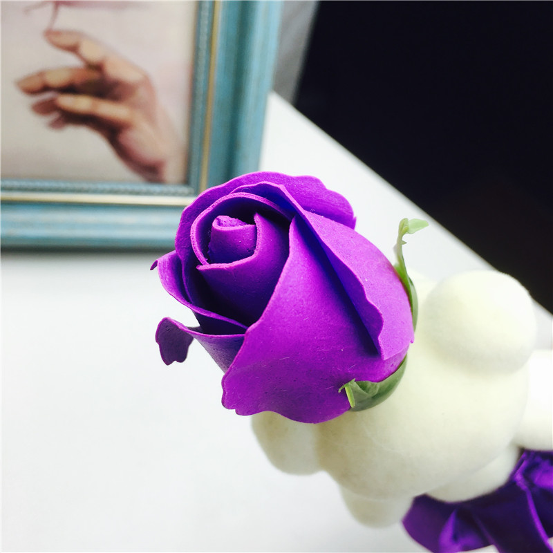 Purple bursting Rose Soap bouquet carnation carnation soap flower wholesale Valentine's Day Mother's Day gift manufacturer4