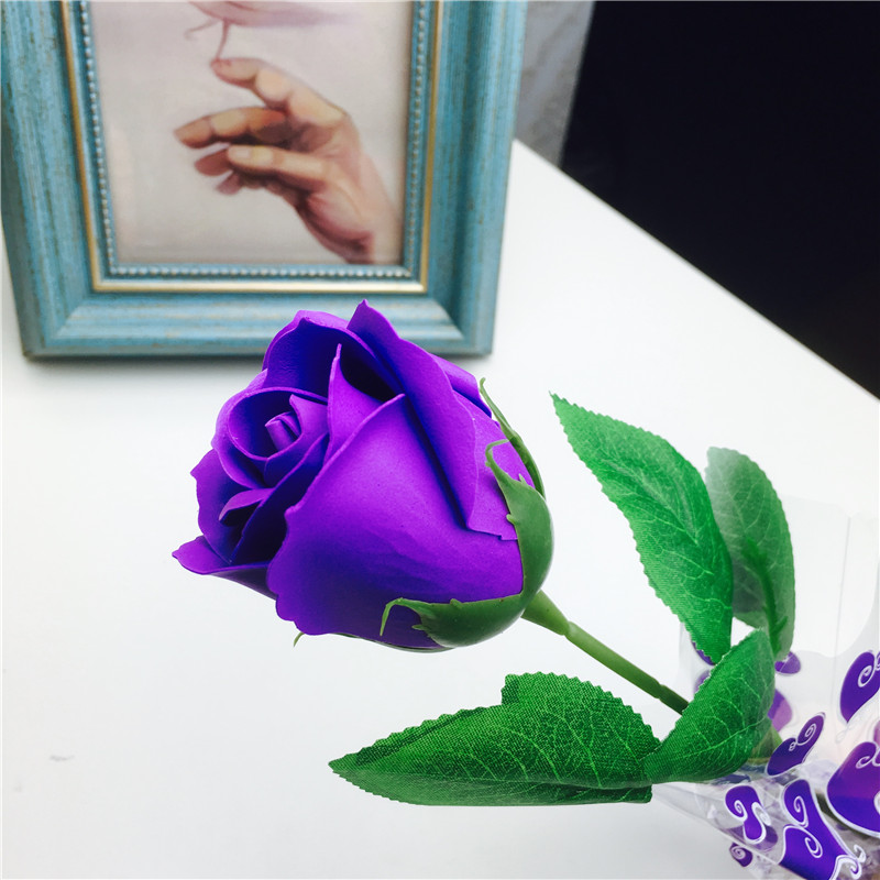 Purple bursting Rose Soap bouquet carnation carnation soap flower wholesale Valentine's Day Mother's Day gift manufacturer2