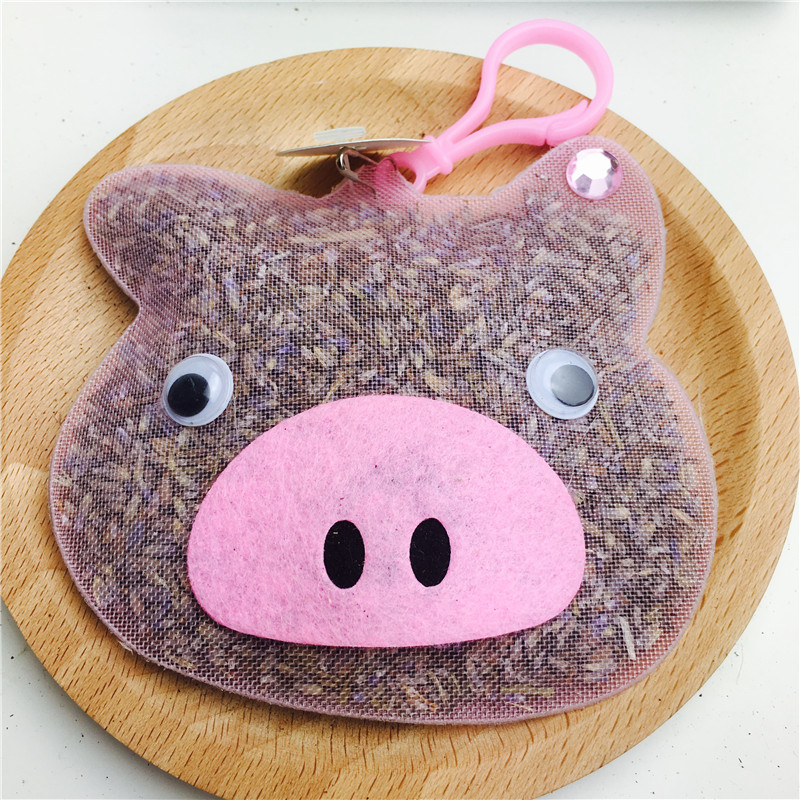 Pink pig sachet ribbon embroidery sachet incense bag empty wardrobe sachet jewelry bag gift bag bag vehicle3