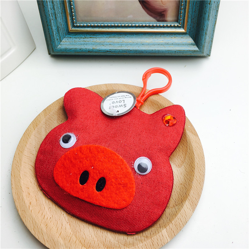 Red pig shape sachet ribbon embroidery sachet sachet bag bag empty incense wardrobe car jewelry bag gift bag1