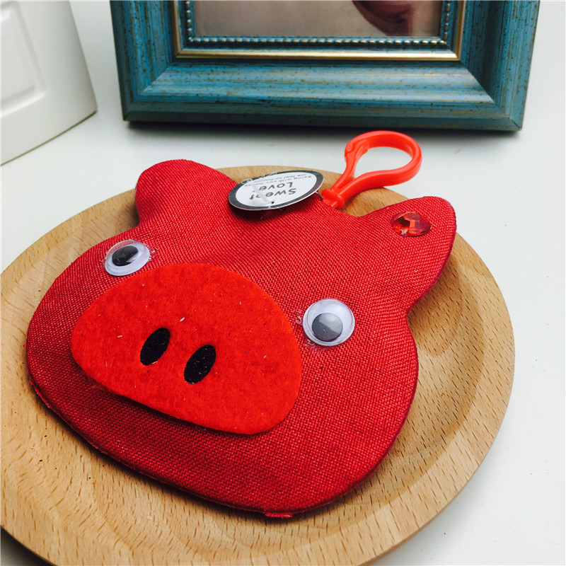 Red pig shape sachet ribbon embroidery sachet sachet bag bag empty incense wardrobe car jewelry bag gift bag2