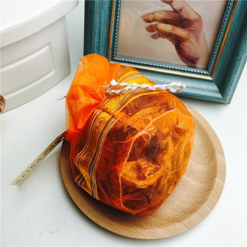 The orange ribbon embroidery sachet sachet sachet bag bag empty incense wardrobe car jewelry bag gift bag3