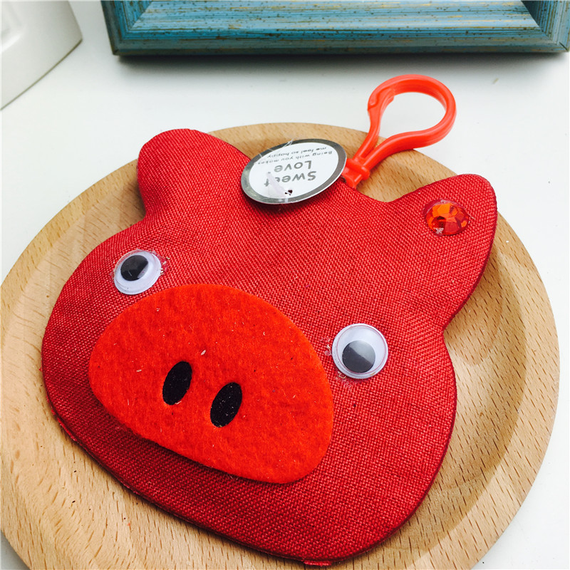 Red pig shape sachet ribbon embroidery sachet sachet bag bag empty incense wardrobe car jewelry bag gift bag3