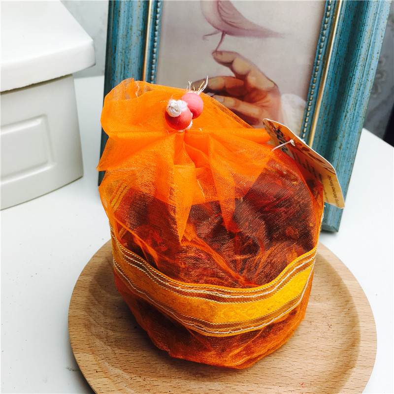 The orange ribbon embroidery sachet sachet sachet bag bag empty incense wardrobe car jewelry bag gift bag5