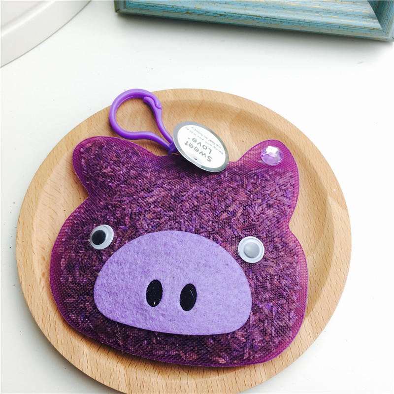 Purple Ribbon Embroidery sachet sachet pig incense bag bag empty wardrobe car sachet jewelry bag gift bag1