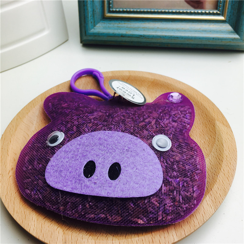 Purple Ribbon Embroidery sachet sachet pig incense bag bag empty wardrobe car sachet jewelry bag gift bag2