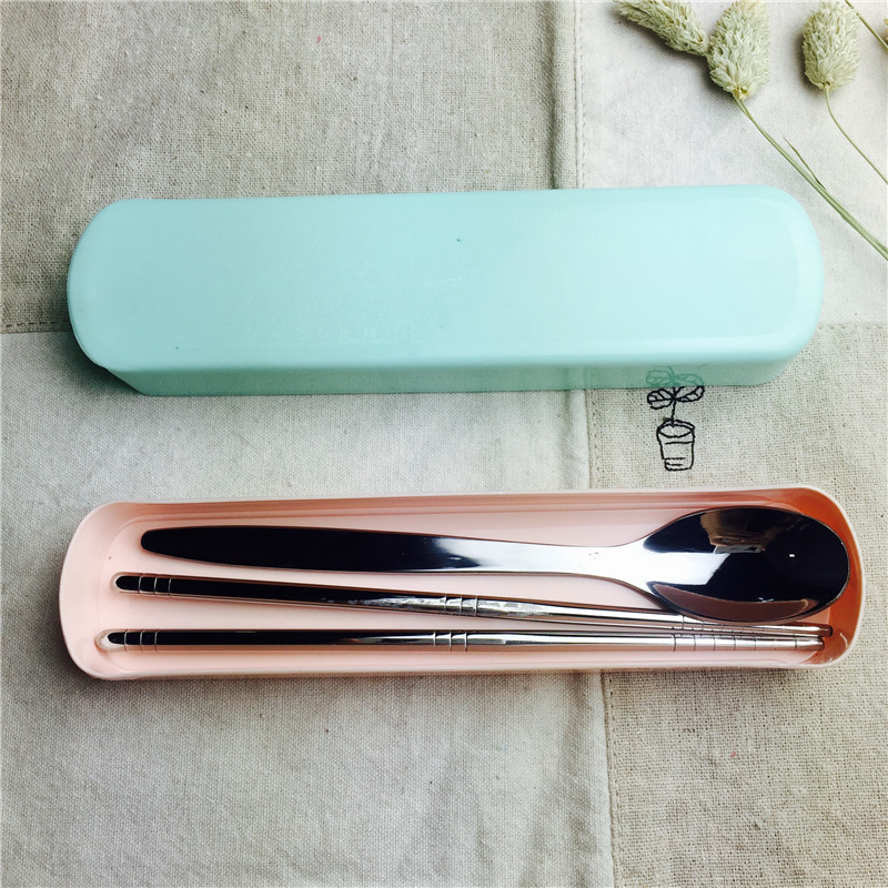 Stainless Steel Portable tableware with chopstick spoon, chopstick spoon and portable tableware1