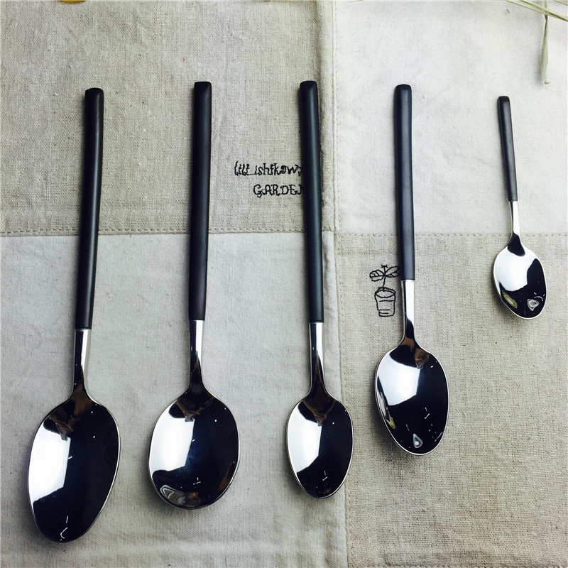 Stainless Steel Portable tableware stainless steel spoon creative portable tableware5