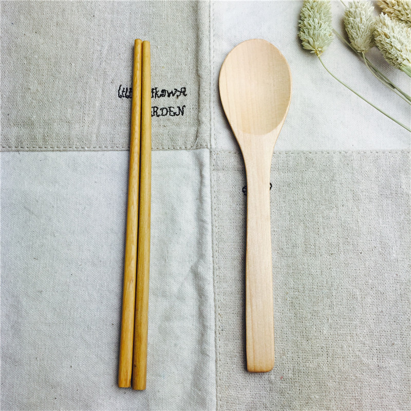 Wooden portable tableware chopsticks spoon set chopsticks spoon practical portable tableware1