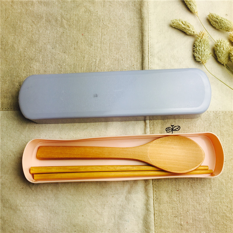 Wooden portable tableware chopsticks spoon set chopsticks spoon practical portable tableware4