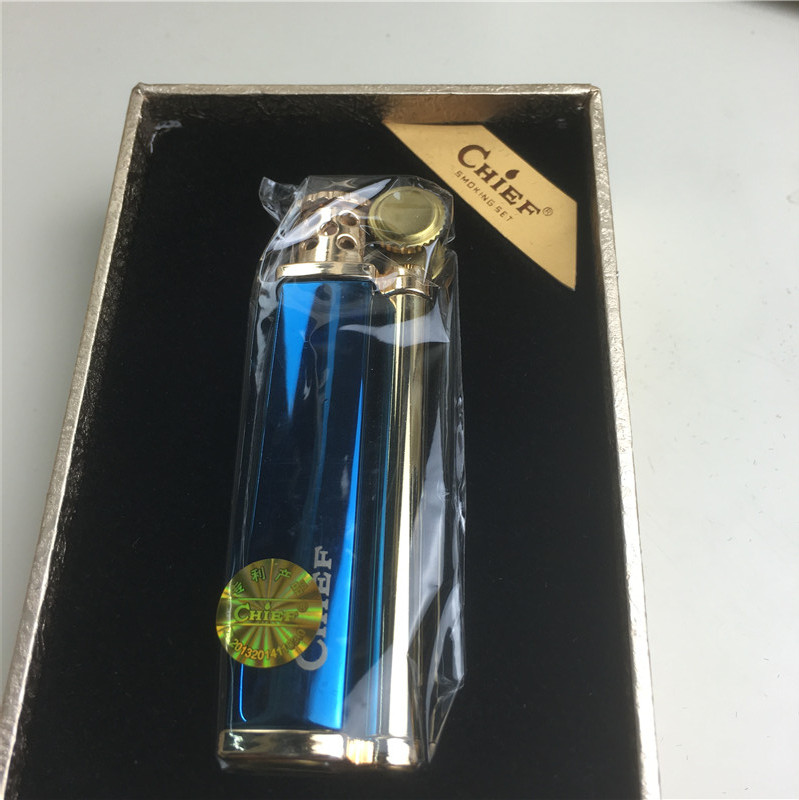 Creative personality windproof lighter blue4