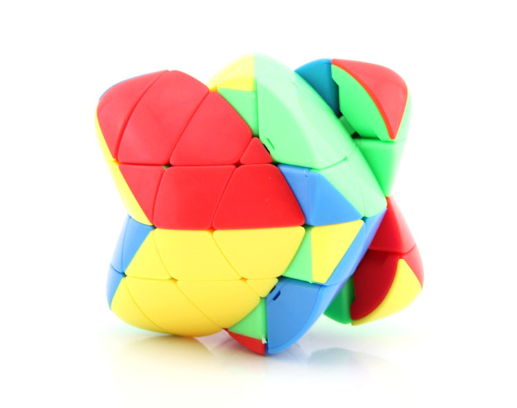 A four order magic cube shaped solid color dumplings dumplings decompression cube puzzle wholesale7