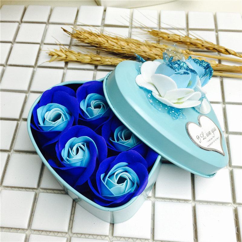 Blue explosion Rose Soap Soap flower bouquet of carnations wholesale Valentine's Day Mother's day birthday gift factory3