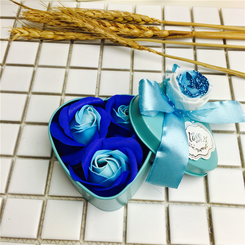 Blue explosion Rose Soap Soap flower bouquet of carnations wholesale Valentine's Day Mother's day birthday gift factory3