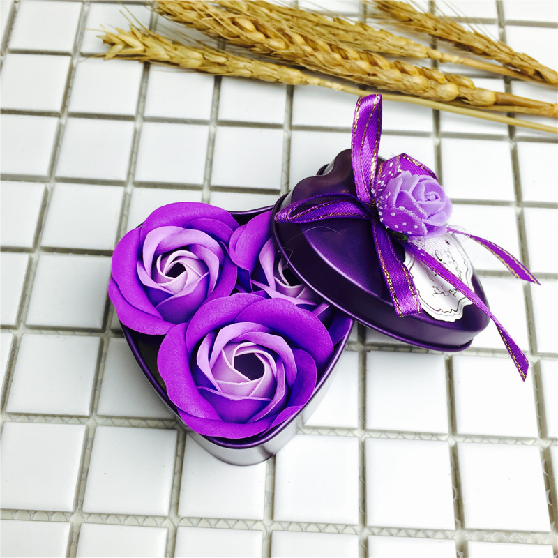 Purple Rose Rose Soap Soap bouquet gift box carnation soap flower wholesale Valentine's Day Mother's day birthday gift factory3