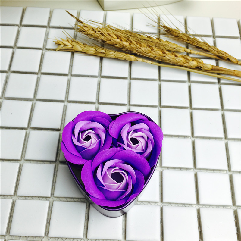 Purple Rose Rose Soap Soap bouquet gift box carnation soap flower wholesale Valentine's Day Mother's day birthday gift factory4