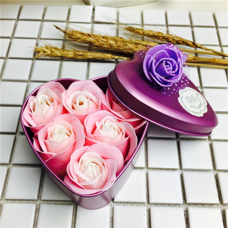 Purple bursting Rose Soap bouquet carnation carnation soap flower wholesale Valentine's Day Mother's Day gift manufacturer2