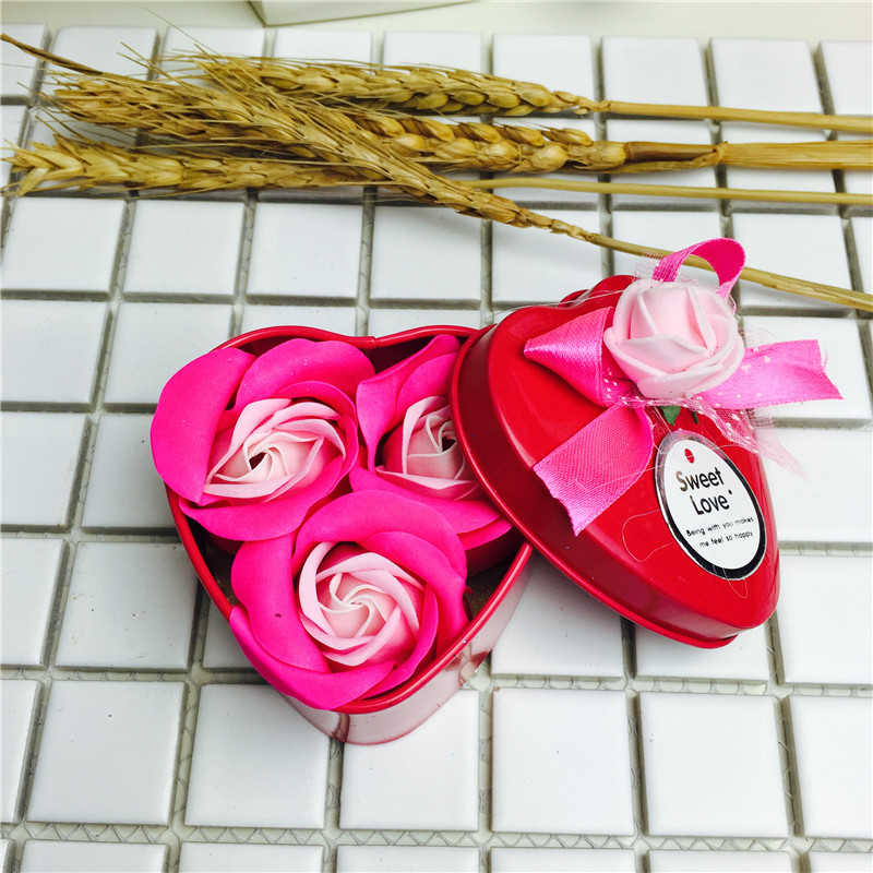 Rose red rose cake, flower bouquet gift box, carnation soap flower wholesale Valentine's Day Mother's day birthday gift factory3