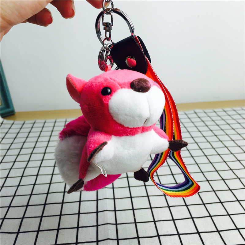 The little squirrel Plush Doll Keychain bag pendant Pendant4