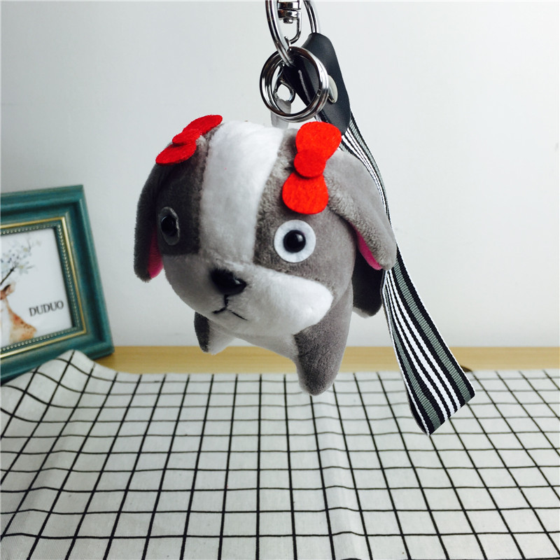 The dog plush doll Keychain bag pendant Pendant4