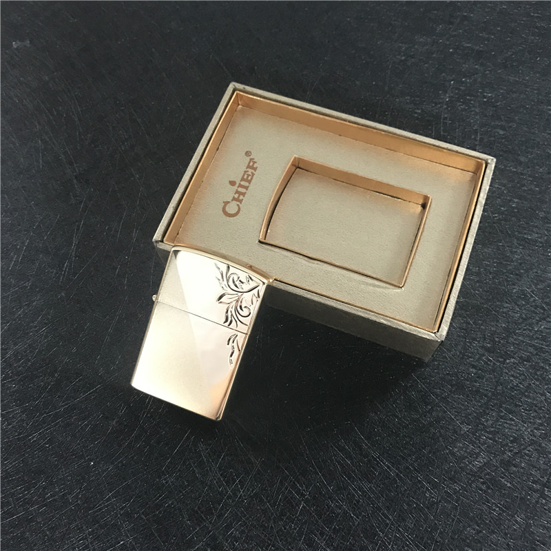 Creative personality windproof lighter gold alloy2