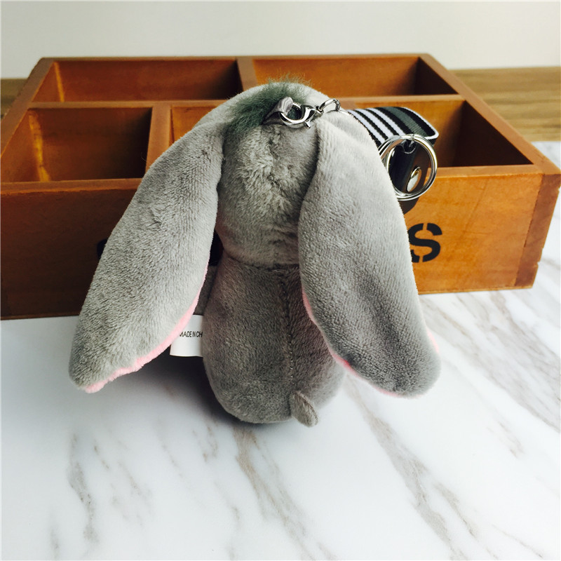 The little donkey donkey buckteeth doll key chain hanging bag strap gray small plush accessories2
