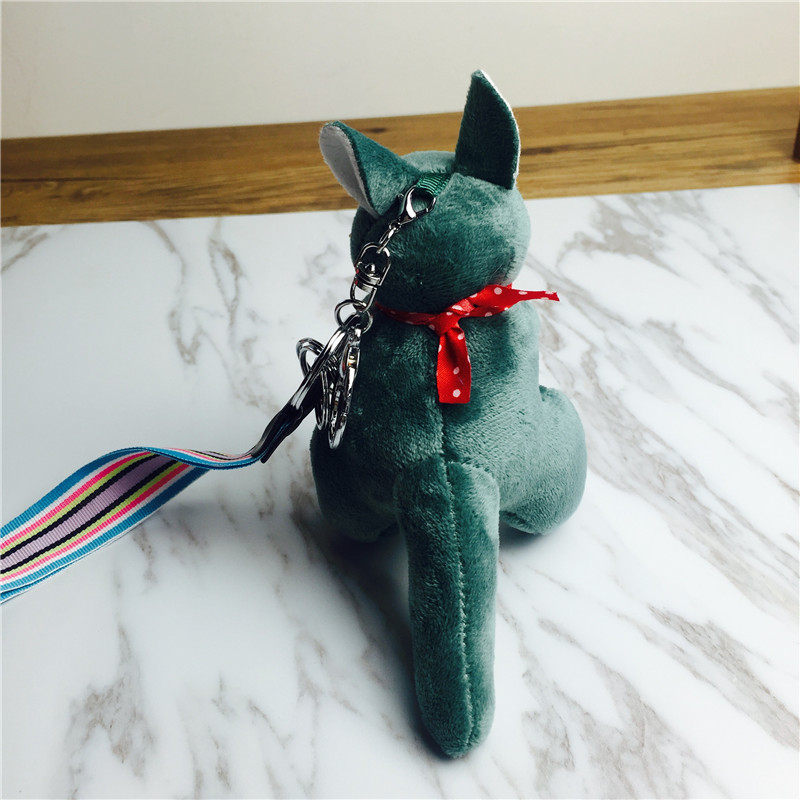 Kangaroo Keychain hanging bag green small plush jewelry ornaments3