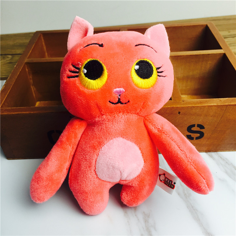 Love cat cartoon Keychain hanging bag red plush small jewelry ornaments1
