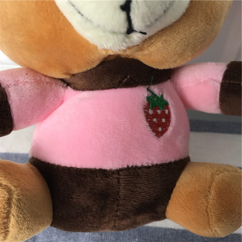 Brown Pink Bear PP cotton plush toys to children pillow to send his girlfriend wedding gift3
