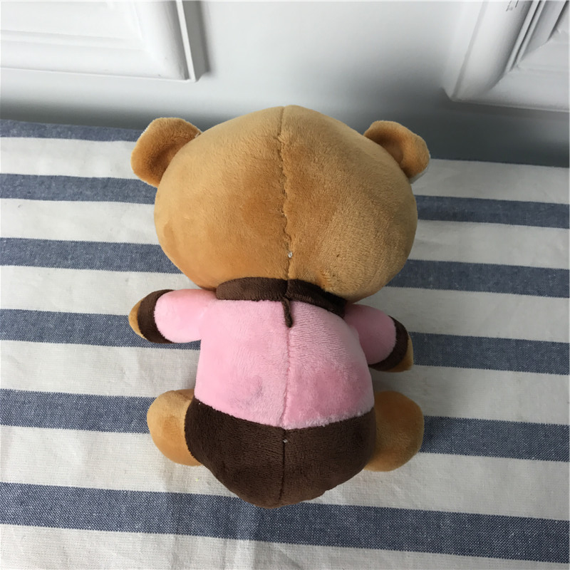 Brown Pink Bear PP cotton plush toys to children pillow to send his girlfriend wedding gift4