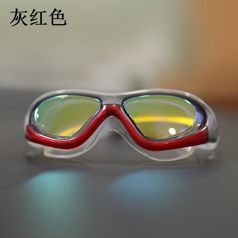 Adult Swim Goggles high-grade color HD anti fog anti UV goggles plating6