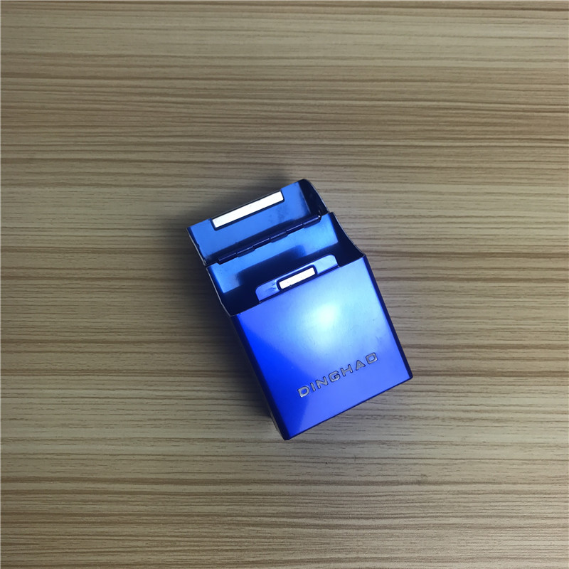 Blue creative thin cigarette box cigarettes with portable men's cigarette boxes3