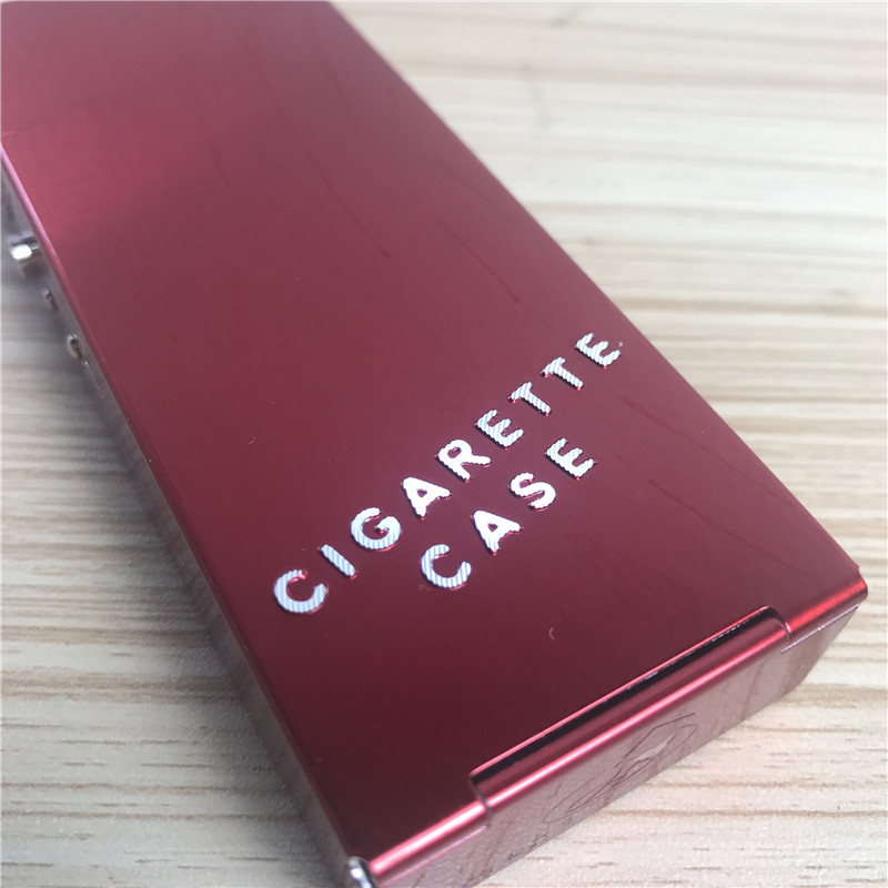 Red creative slim cigarette box, cigarette clip portable male cigarette box5