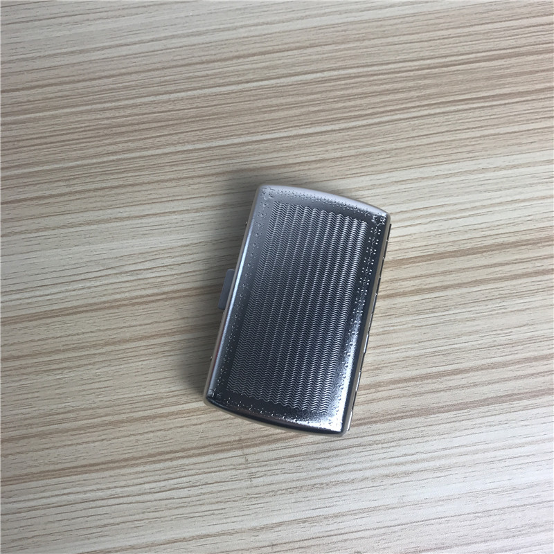 Silver creative thin cigarette box cigarettes with portable men's cigarette boxes2