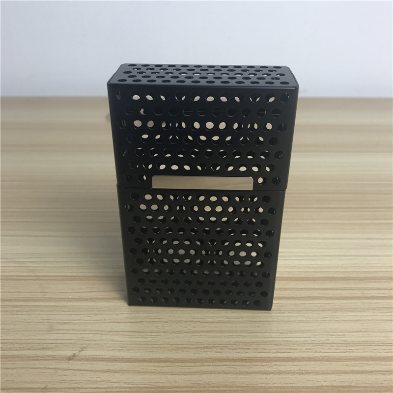 Black creative thin cigarette box cigarettes with portable men's cigarette box3