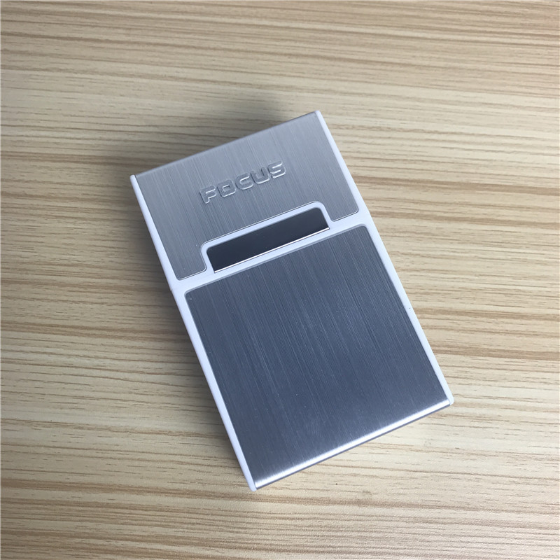 Silver creative thin cigarette box cigarettes with portable men's cigarette boxes1