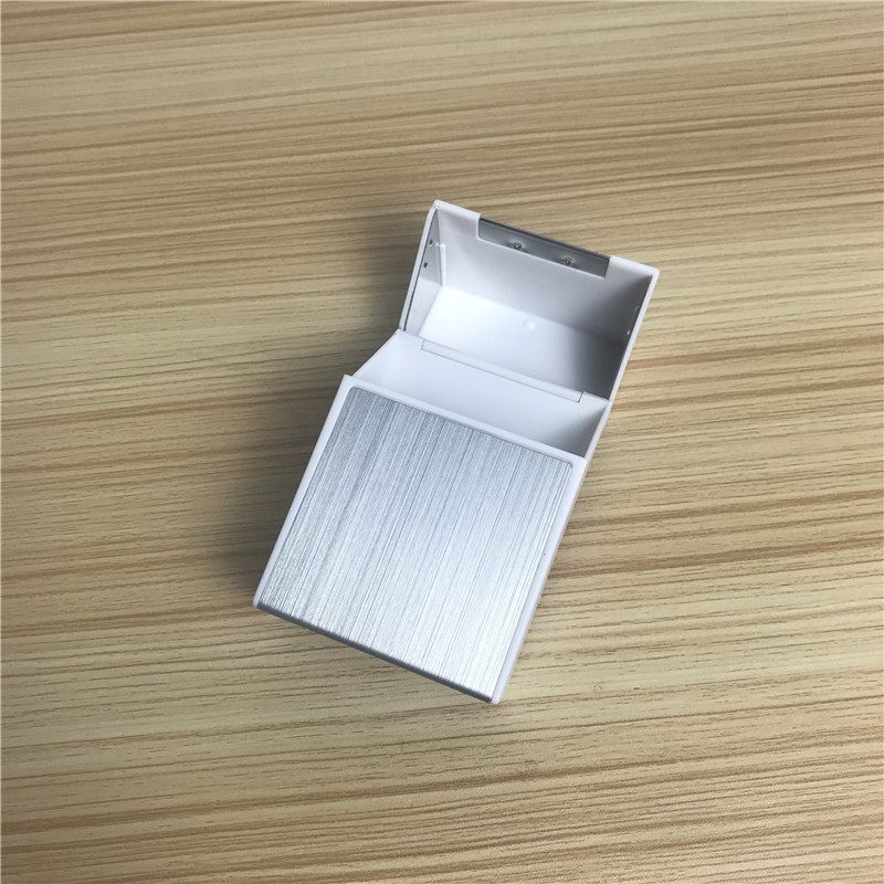 Silver creative thin cigarette box cigarettes with portable men's cigarette boxes3