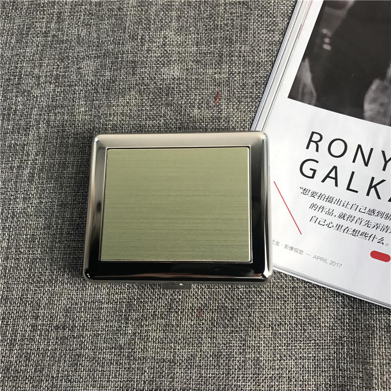 Green creative slim cigarette box, cigarette clip portable male cigarette box1