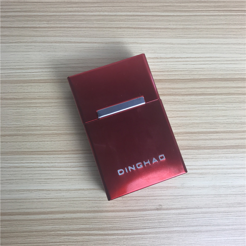 Red creative slim cigarette box, cigarette clip portable male cigarette box1