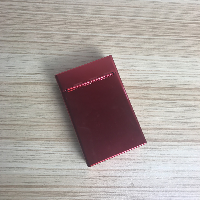 Red creative slim cigarette box, cigarette clip portable male cigarette box2