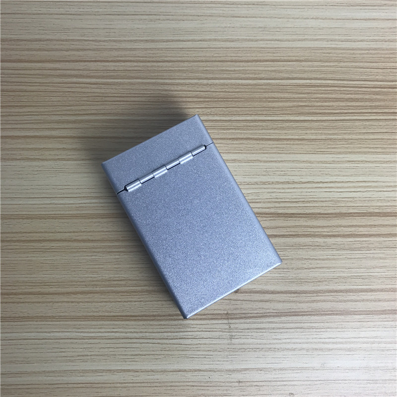 Silver white creative thin cigarette box cigarettes with portable men's cigarette box2