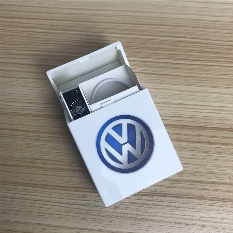 The white logo creative thin cigarette box cigarette man portable cigarette box4