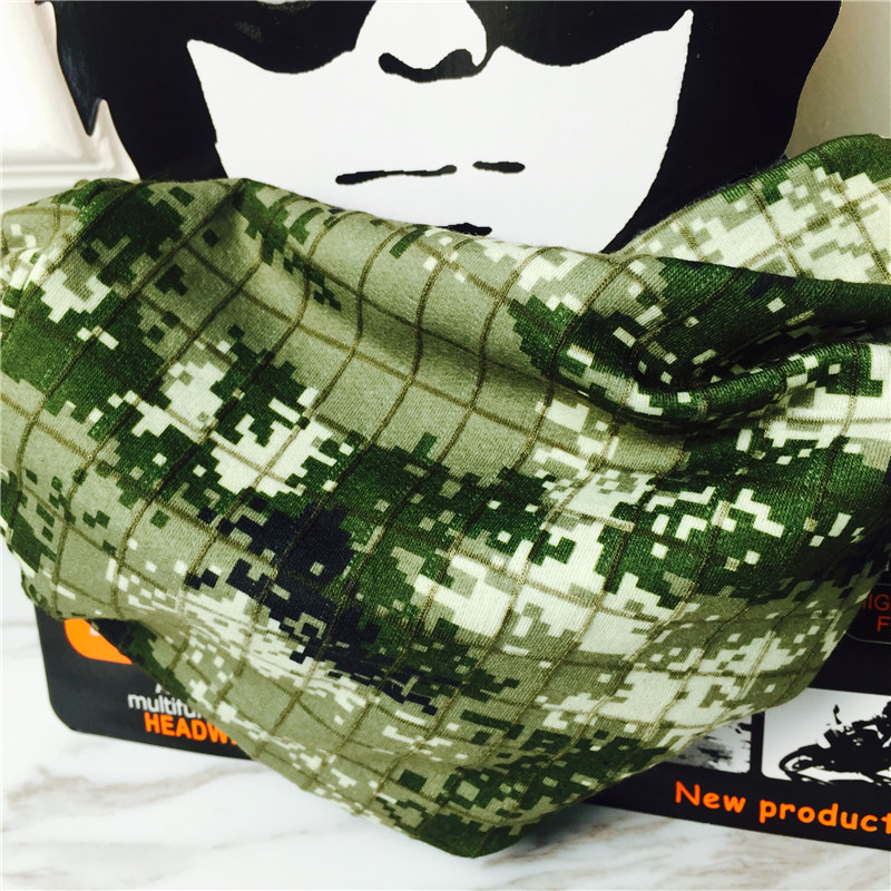 Multifunctional outdoor sports men and women headscarf knitted scarf collar from forest camouflage section2
