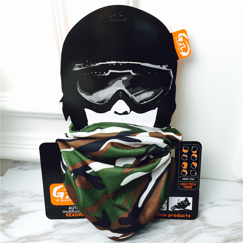 Camouflage hood outdoor seamless scarf scarf collar riding variety magic mask masks wind caps1