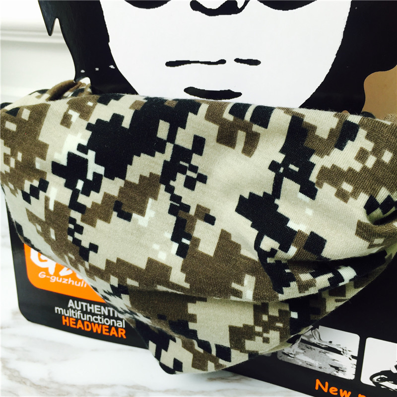 Camouflage hood outdoor seamless scarf scarf collar riding variety magic mask masks wind caps2