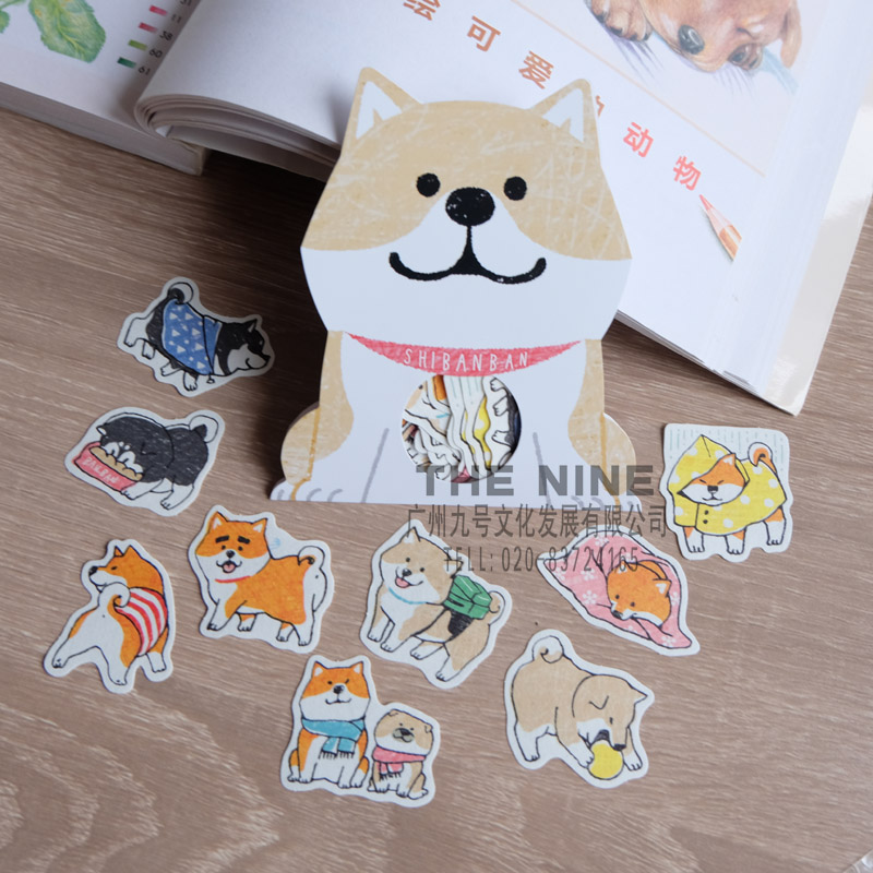 MW super popular Japanese silly adorable Shiba series of particle Japan Shiba sticker4