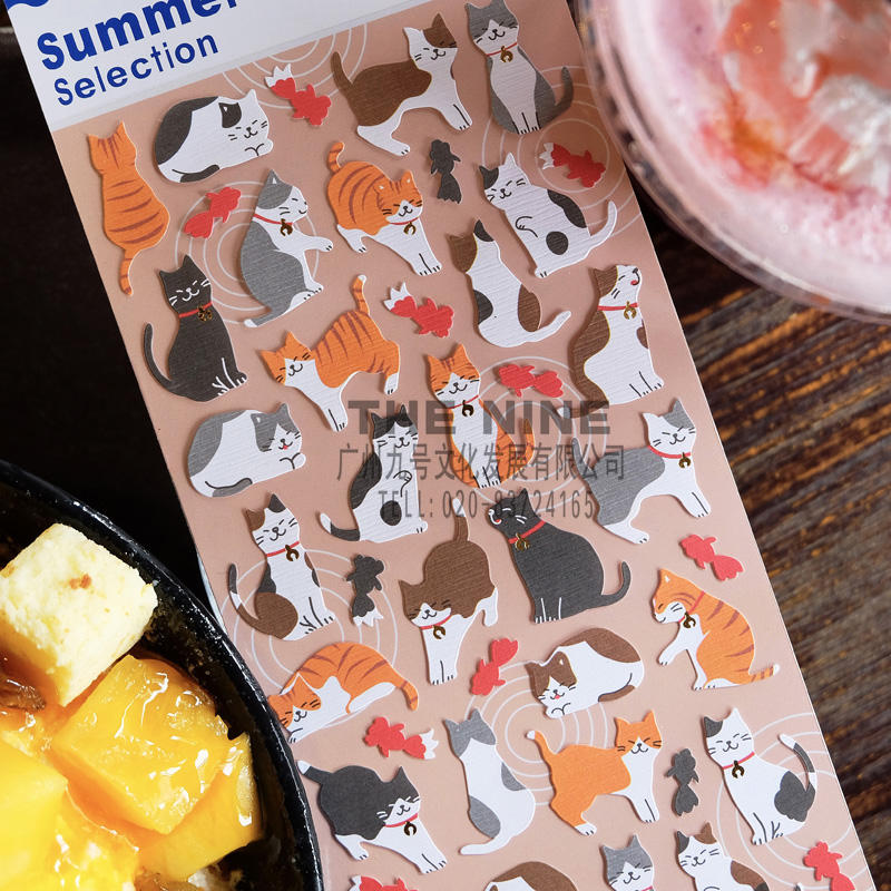 MINDWAVE classic summer cool summer hand account stickers stickers and a small fresh paper paste3